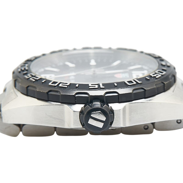 タグホイヤー フォーミュラ1 腕時計 WAZ1110 クオーツ ブラック文字盤 ステンレススチール メンズ TAG HEUER 【中古】