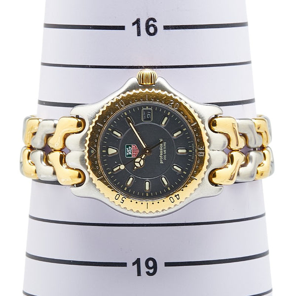 タグホイヤー セル 腕時計 WG1220-K0 クオーツ グレー文字盤 ステンレススチール メッキ ボーイズ TAG HEUER 【中古】