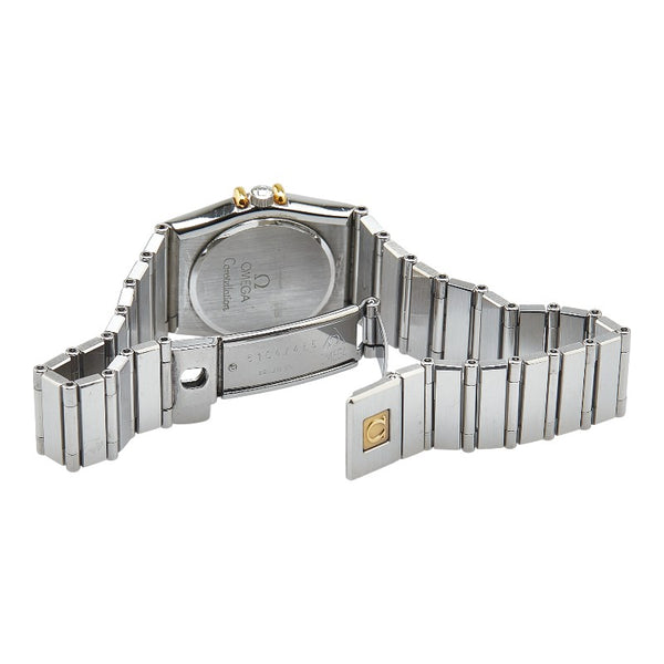 オメガ コンステレーション ミニ 腕時計 795.1080 クオーツ ホワイト文字盤 ステンレススチール イエローゴールド レディース OMEGA 【中古】