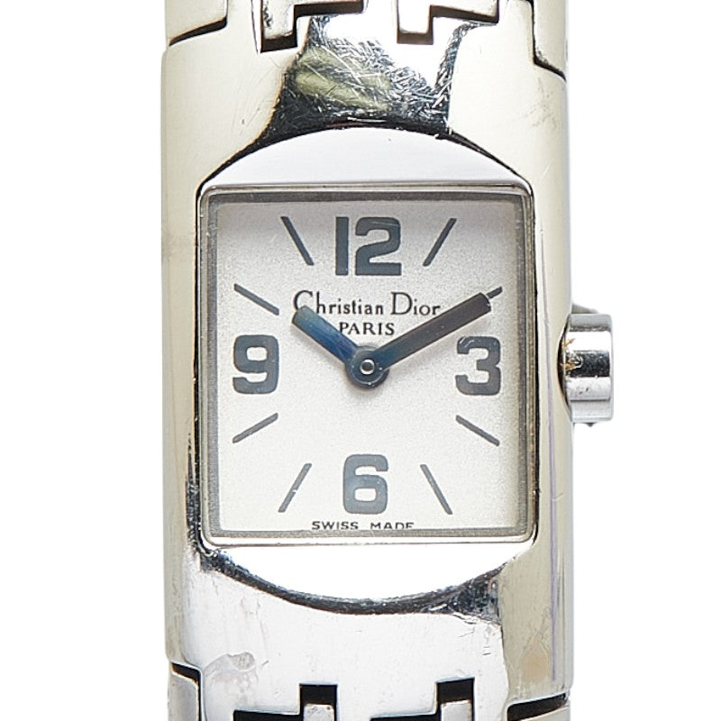 ディオール ディオフィリック 腕時計 D96-100 クオーツ シルバー文字盤 ステンレススチール レディース Dior 【中古】