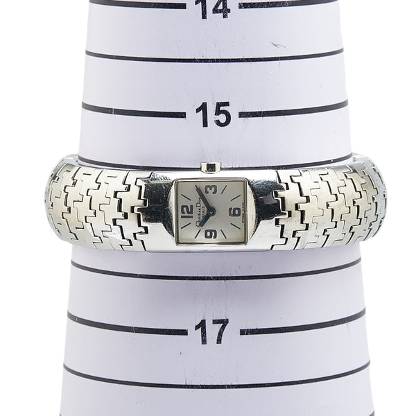 ディオール ディオフィリック 腕時計 D96-100 クオーツ シルバー文字盤 ステンレススチール レディース Dior 【中古】
