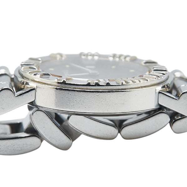 ティファニー アトラス 腕時計 クオーツ ブラック文字盤 ステンレススチール レディース TIFFANY&Co. 【中古】