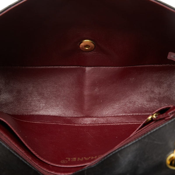 シャネル マトラッセ ダイアナ25 チェーン ショルダーバッグ ブラック ラムスキン レディース CHANEL 【中古】