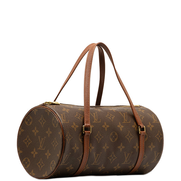 ルイ ヴィトン モノグラム パピヨン26(旧) ショルダーバッグ M51386 ブラウン PVC レザー レディース LOUIS VUITTON 【中古】