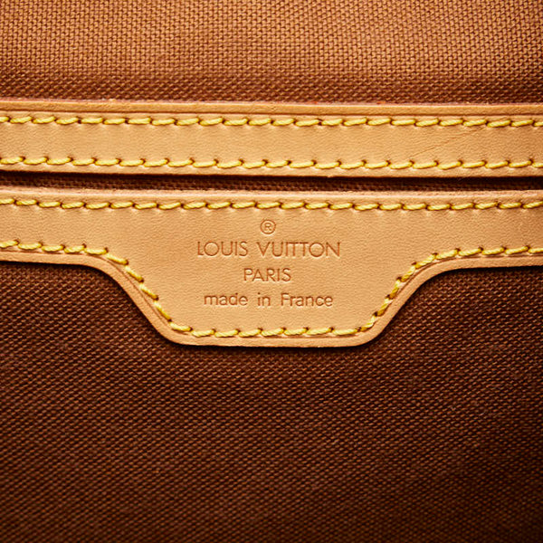 ルイ ヴィトン モノグラム モンスリGM リュック バックパック M51135 ブラウン PVC レザー レディース LOUIS VUITTON 【中古】
