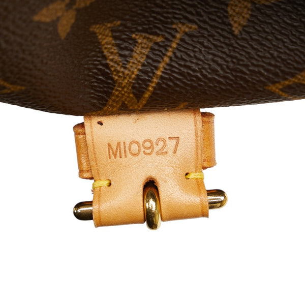 ルイ ヴィトン モノグラム モンスリGM リュック バックパック M51135 ブラウン PVC レザー レディース LOUIS VUITTON 【中古】