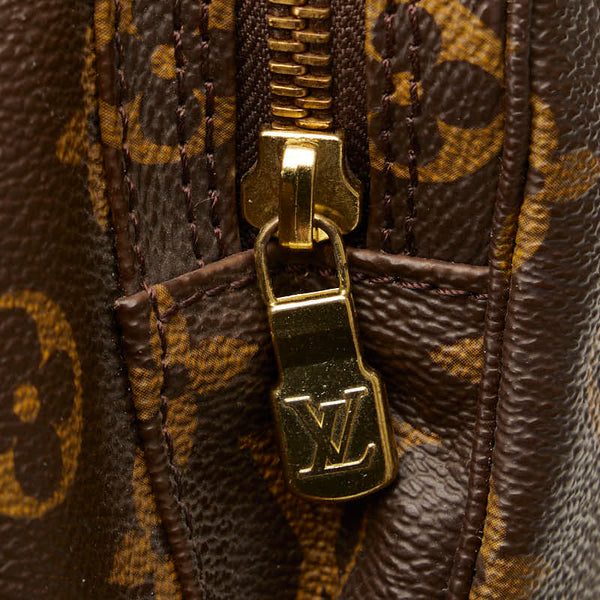 ルイ ヴィトン モノグラム モンスリGM リュック バックパック M51135 ブラウン PVC レザー レディース LOUIS VUITTON 【中古】