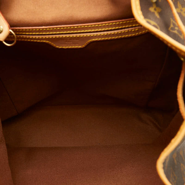 ルイ ヴィトン モノグラム モンスリGM リュック バックパック M51135 ブラウン PVC レザー レディース LOUIS VUITTON 【中古】