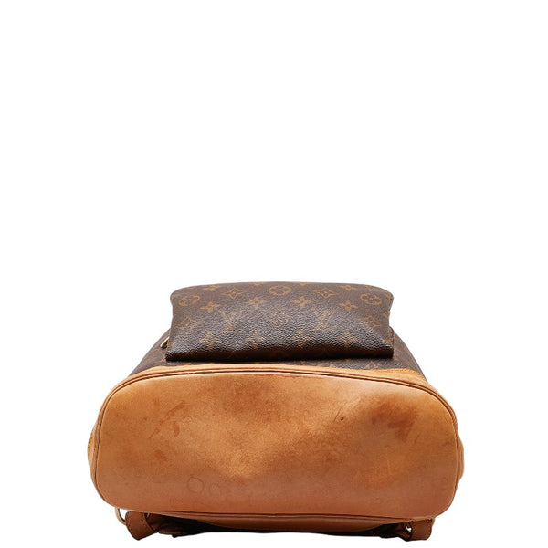 ルイ ヴィトン モノグラム モンスリGM リュック バックパック M51135 ブラウン PVC レザー レディース LOUIS VUITTON 【中古】