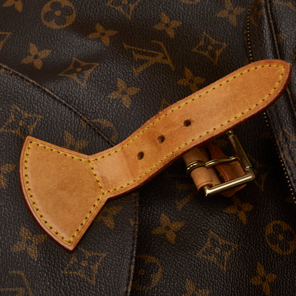 ルイ ヴィトン モノグラム モンスリGM リュック バックパック M51135 ブラウン PVC レザー レディース LOUIS VUITTON 【中古】