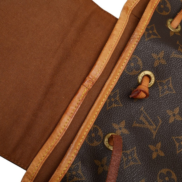 ルイ ヴィトン モノグラム モンスリGM リュック バックパック M51135 ブラウン PVC レザー レディース LOUIS VUITTON 【中古】
