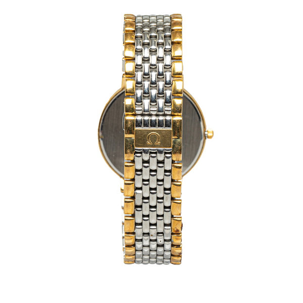 オメガ デビル 腕時計 クオーツ ホワイト文字盤 ステンレススチール メンズ OMEGA 【中古】