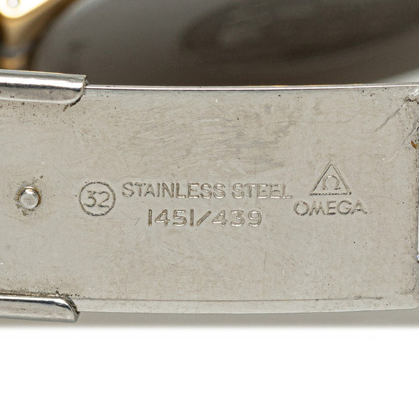 オメガ デビル 腕時計 クオーツ ホワイト文字盤 ステンレススチール メンズ OMEGA 【中古】