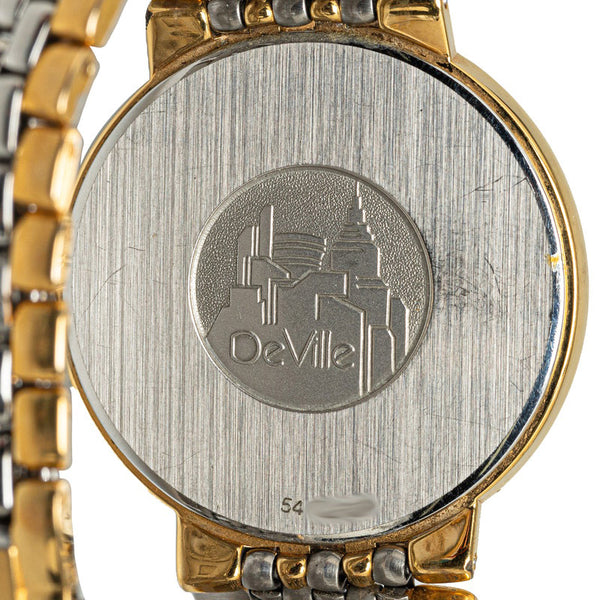 オメガ デビル 腕時計 クオーツ ホワイト文字盤 ステンレススチール メンズ OMEGA 【中古】