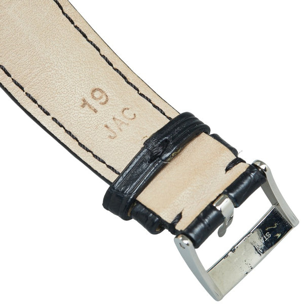 オメガ デビル プレステージ 腕時計 4810.33.01 クオーツ ホワイト文字盤 ステンレススチール レザー メンズ OMEGA 【中古】