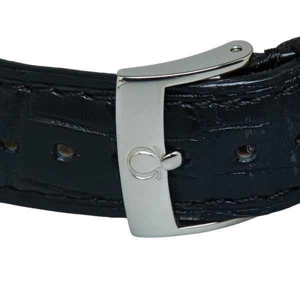 オメガ デビル プレステージ 腕時計 4810.33.01 クオーツ ホワイト文字盤 ステンレススチール レザー メンズ OMEGA 【中古】