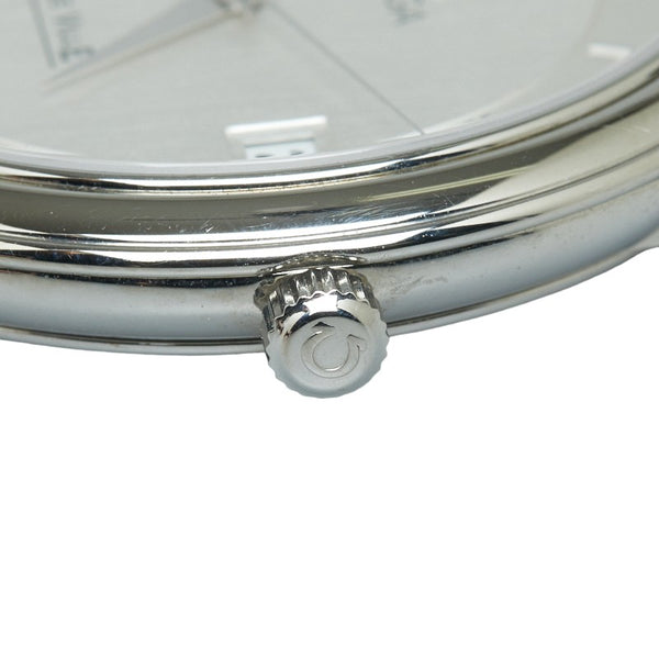 オメガ デビル プレステージ 腕時計 4810.33.01 クオーツ ホワイト文字盤 ステンレススチール レザー メンズ OMEGA 【中古】