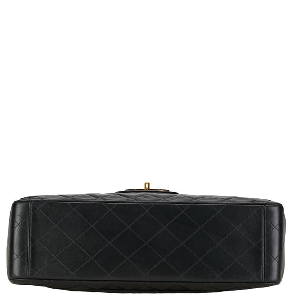 シャネル マトラッセ35 ココマーク チェーン ショルダーバッグ ブラック レザー レディース CHANEL 【中古】