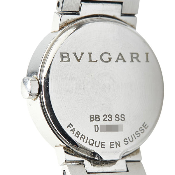 ブルガリ ブルガリブルガリ 腕時計 BB23SS クオーツ ブラック文字盤 ステンレススチール レディース BVLGARI 【中古】