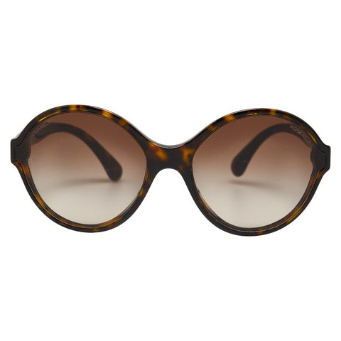 シャネル ココマーク サングラス 5387-A ブラウン プラスチック レディース CHANEL 【中古】