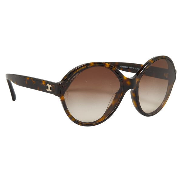 シャネル ココマーク サングラス 5387-A ブラウン プラスチック レディース CHANEL 【中古】