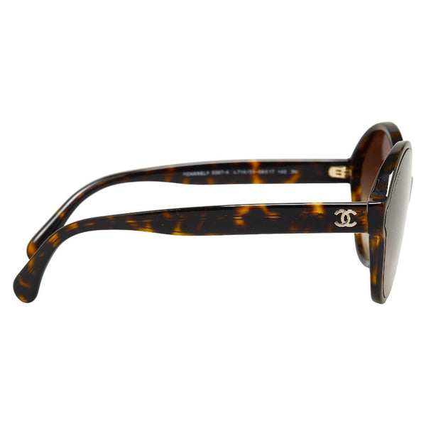 シャネル ココマーク サングラス 5387-A ブラウン プラスチック レディース CHANEL 【中古】