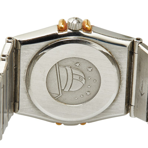 オメガ コンステレーション 腕時計 クオーツ ゴールド文字盤 ステンレススチール K18YG イエローゴールド コンビ レディース OMEGA 【中古】