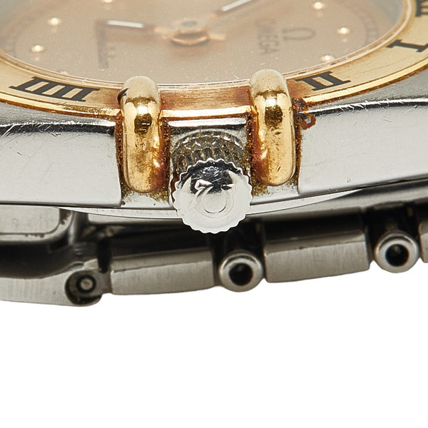 オメガ コンステレーション 腕時計 クオーツ ゴールド文字盤 ステンレススチール K18YG イエローゴールド コンビ レディース OMEGA 【中古】