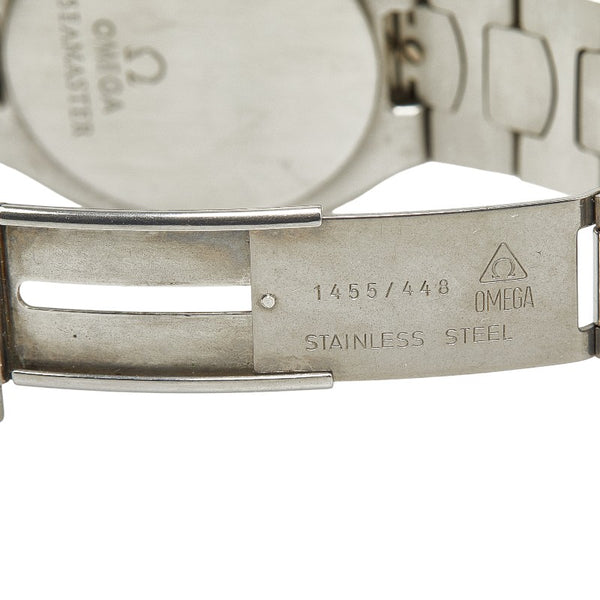 オメガ シーマスター ポラリス 腕時計 396.1022 クオーツ グレー文字盤 ステンレススチール K18YG イエローゴールド コンビ メンズ OMEGA 【中古】