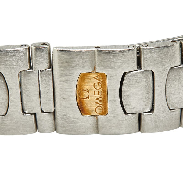 オメガ シーマスター ポラリスGMT 腕時計 クオーツ ホワイト文字盤 ステンレススチール K18YG イエローゴールド コンビ メンズ OMEGA 【中古】