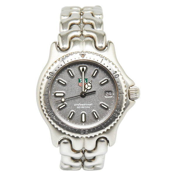 タグホイヤー プロフェッショナル 腕時計 S99.213K クオーツ グレー文字盤 ステンレススチール メンズ TAG HEUER 【中古】