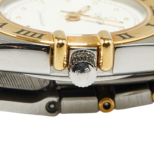 オメガ コンステレーション 腕時計 1270.10.00 クオーツ ゴールド文字盤 ステンレススチール レディース OMEGA 【中古】