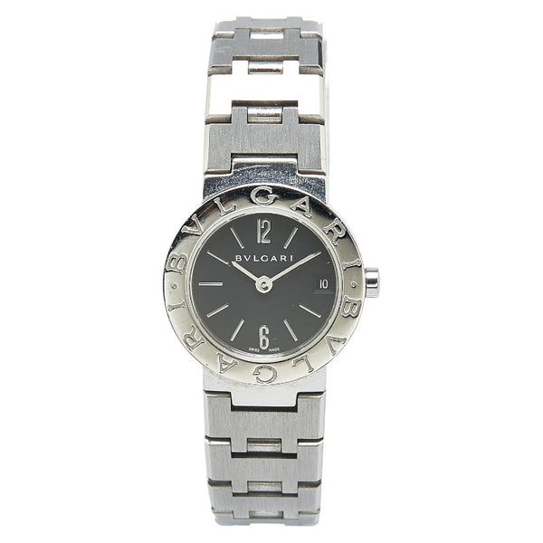 ブルガリ ブルガリブルガリ 腕時計 BB23SS クオーツ ブラック文字盤 ステンレススチール レディース BVLGARI 【中古】