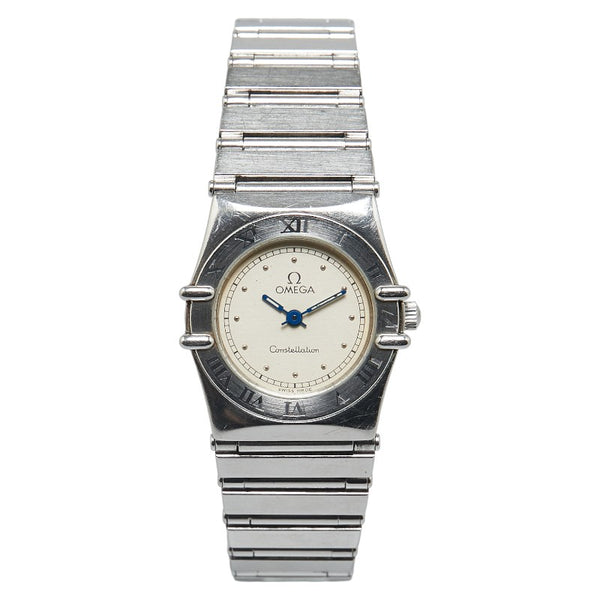 オメガ コンステレーション 腕時計 クオーツ ゴールド文字盤 ステンレススチール レディース OMEGA 【中古】