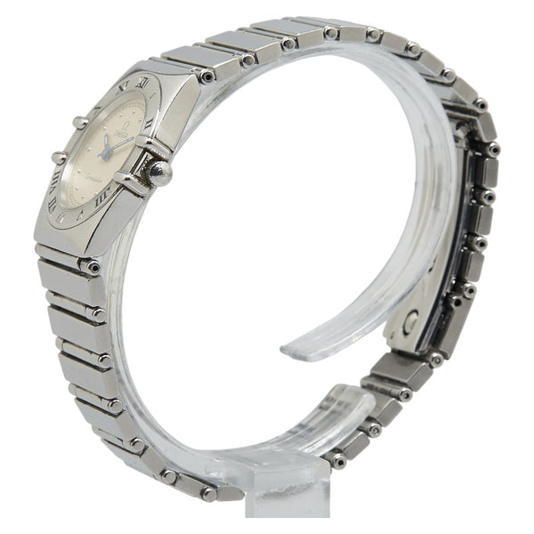 オメガ コンステレーション 腕時計 クオーツ ゴールド文字盤 ステンレススチール レディース OMEGA 【中古】