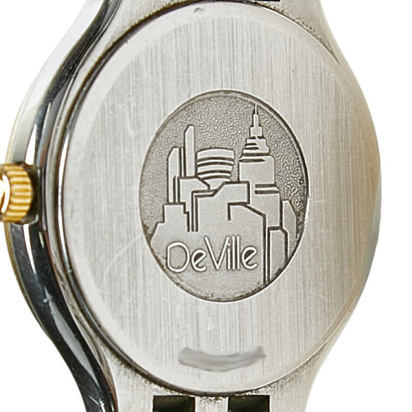 オメガ デビル 腕時計 クオーツ ゴールド文字盤 ステンレススチール レディース OMEGA 【中古】