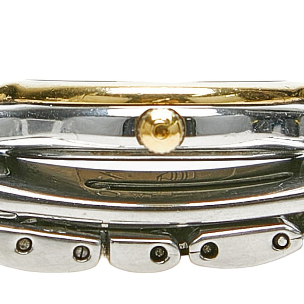 オメガ デビル 腕時計 クオーツ ゴールド文字盤 ステンレススチール レディース OMEGA 【中古】