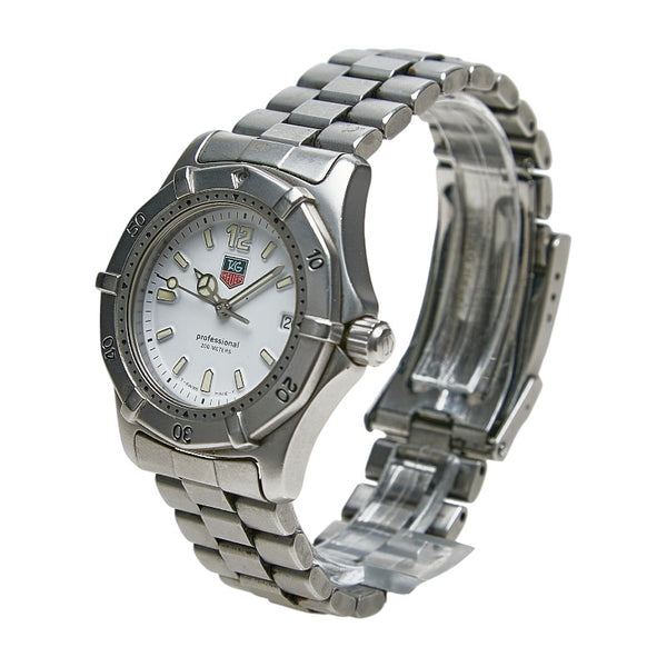 タグホイヤー プロフェッショナル 200 腕時計 WK1211 クオーツ ホワイト文字盤 ステンレススチール レディース TAG HEUER 【中古】
