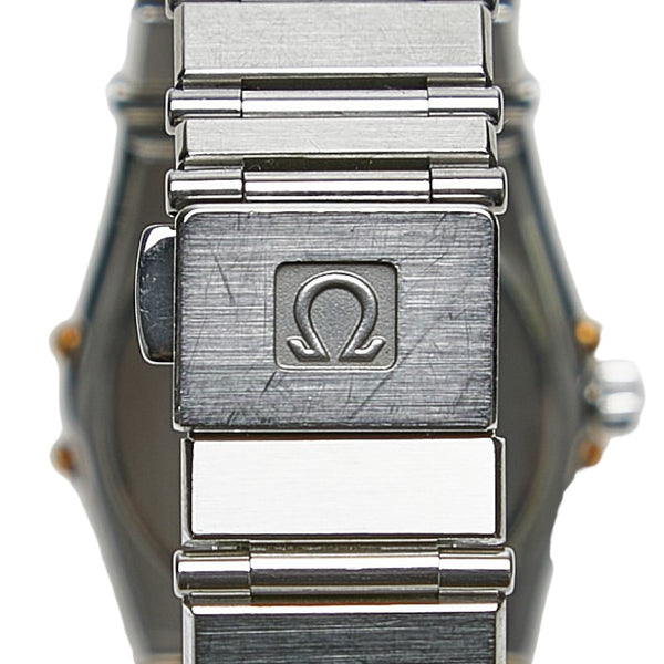 オメガ コンステレーション 腕時計 クオーツ ホワイト文字盤 ステンレススチール メッキ レディース OMEGA 【中古】