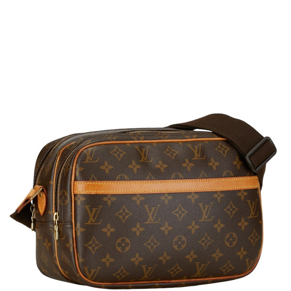 ルイ ヴィトン モノグラム  リポーターPM 斜め掛け ショルダーバッグ  M45254 ブラウン PVC レザー レディース LOUIS VUITTON 【中古】