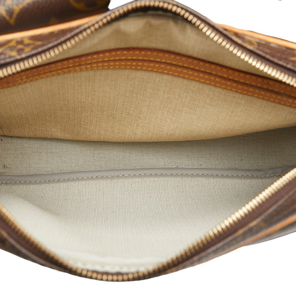 ルイ ヴィトン モノグラム  リポーターPM 斜め掛け ショルダーバッグ  M45254 ブラウン PVC レザー レディース LOUIS VUITTON 【中古】