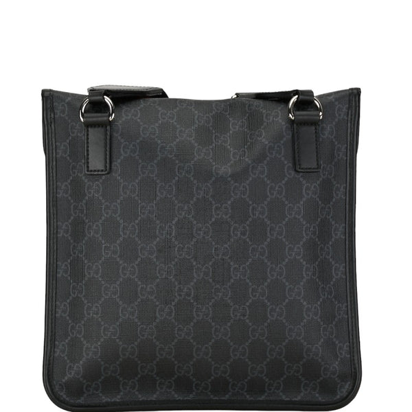 グッチ GGスプリーム シェリーライン 斜め掛け ショルダーバッグ メッセンジャーバッグ 599521 ブラック マルチカラー PVC レディース GUCCI 【中古】