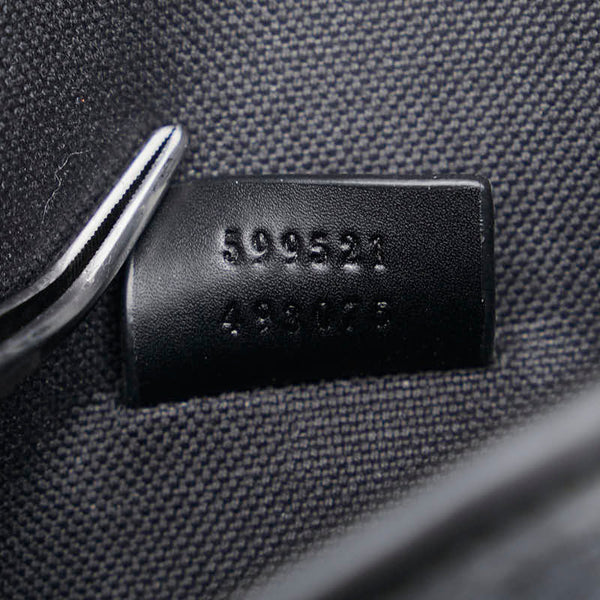 グッチ GGスプリーム シェリーライン 斜め掛け ショルダーバッグ メッセンジャーバッグ 599521 ブラック マルチカラー PVC レディース GUCCI 【中古】