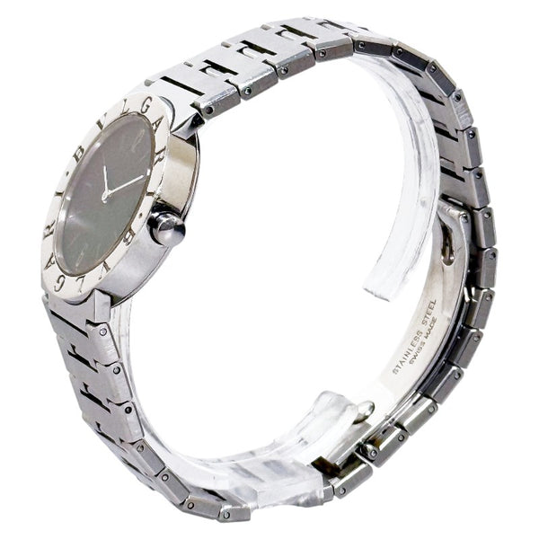ブルガリ ブルガリブルガリ 腕時計 BB30SS クオーツ ブラック文字盤 ステンレススチール レディース BVLGARI 【中古】