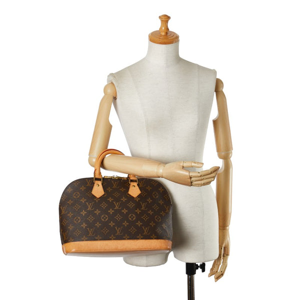 ルイ ヴィトン モノグラム アルマPM ハンドバッグ M51130 ブラウン PVC レザー レディース LOUIS VUITTON 【中古】