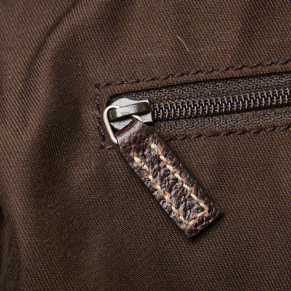 グッチ GGキャンバス プリンシー シェリーライン ハンドバッグ 161720 ベージュ ブラウン キャンバス レザー レディース GUCCI 【中古】