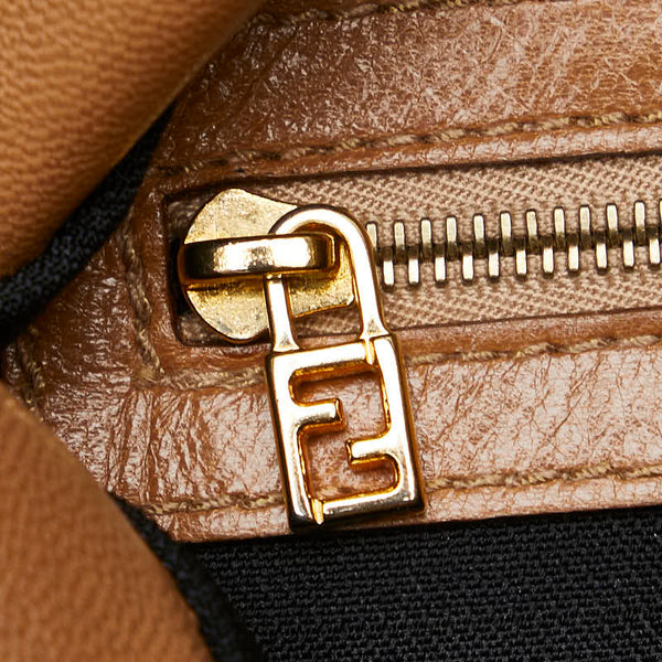 フェンディ マンマバケット ショルダーバッグ ベージュ ハラコ レザー レディース FENDI 【中古】