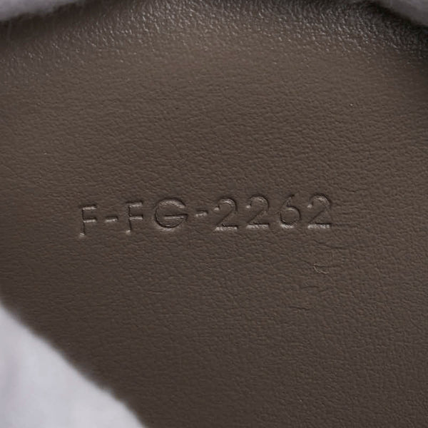 セリーヌ ラージ フラップウォレット  長財布 グレー レザー レディース CELINE 【中古】
