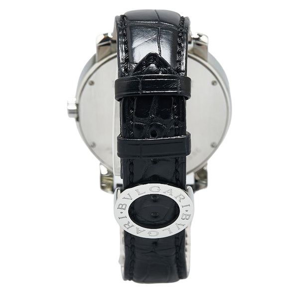 ブルガリ ブルガリブルガリ 腕時計 BB42SL 自動巻き ブラック文字盤 ステンレススチール レザー メンズ BVLGARI 【中古】