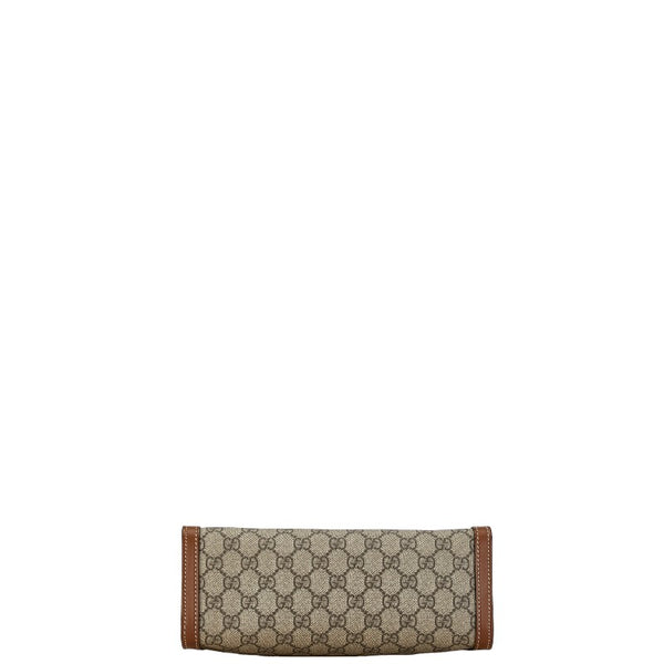 グッチ GGスモール パドロック チェーン ショルダーバッグ 498156 ベージュ ブラック レザー PVC レディース GUCCI 【中古】